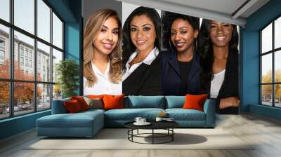 Group Of Minority Businesswomen Wall mural