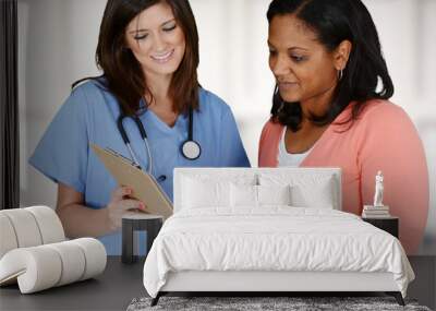 Nurse and Patient Wall mural