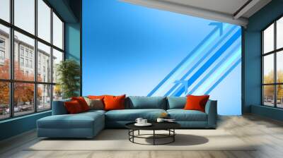 blue abstract presentation background Wall mural