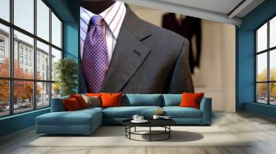 suits on shop mannequins Wall mural