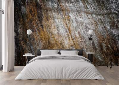 The old wood texture with natural patterns and cracks on the surface as background Wall mural