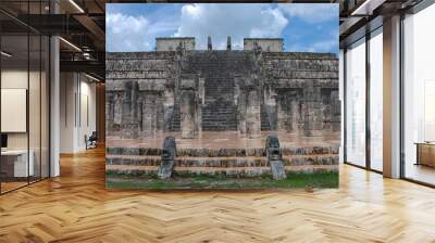 The Maya ruins at Chichen Itza in in the jungle of the Yucatan in Mexico Wall mural