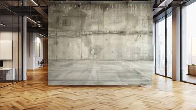 Concrete Room with Rough Walls Wall mural