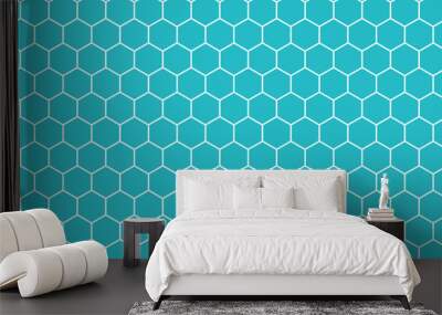 Geometric pattern background. blue background Wall mural