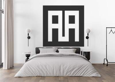 Minimalist and modern Initial letter logo template Wall mural