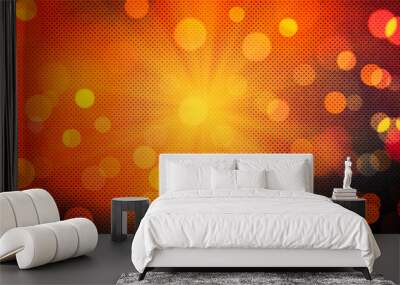 Bokeh background for banner, poster, Party, Anniversary, greetings, and various design works Wall mural