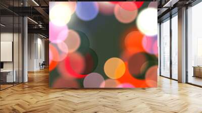 Bokeh background perfect for Party, Anniversary, Birthdays, Festive and various desing works Wall mural