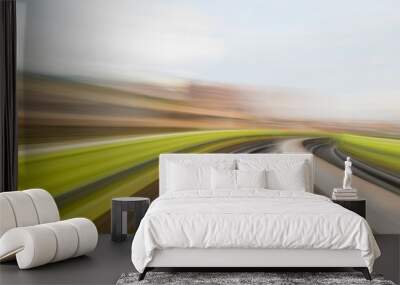 Speed motion in urban highway road tunnel
 Wall mural