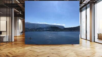 mountains and sea in Norway Wall mural