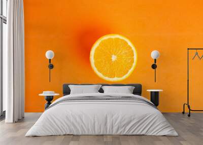 orange fruit in colorful background Wall mural