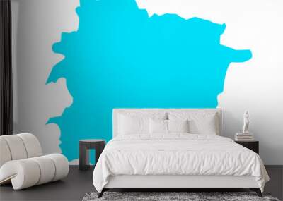 Political map of Andorra on white background Wall mural