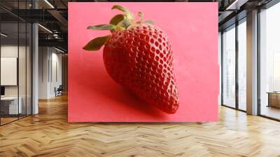 strawberry on colorful background Wall mural