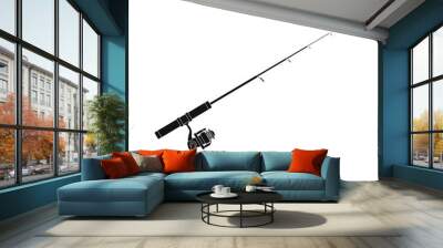 telescopic fishing rod. illustration for web and mobile design. Wall mural