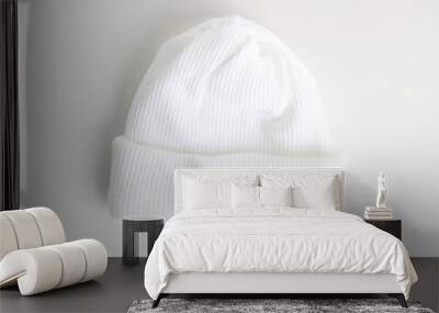 white wool hat for baby Wall mural