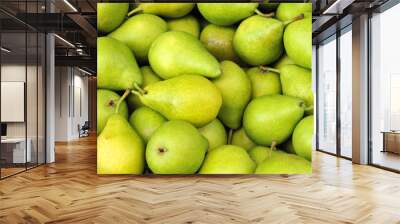 Green pears Wall mural