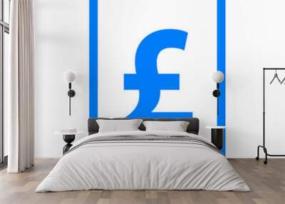 Britisches Pfund und Smartphone Wall mural