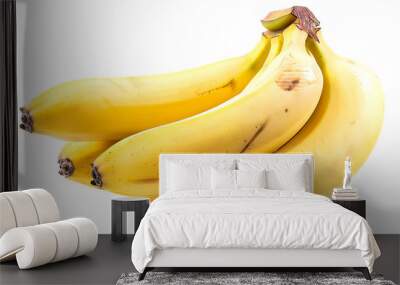 bunch of bananas isolated on transparent background  Wall mural