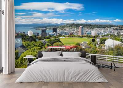 Wellington Cable Car, the landmark of New Zealand. Wall mural