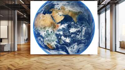 Image of earth globe planet over transparent background. Elements of this image furnished by NASA Wall mural