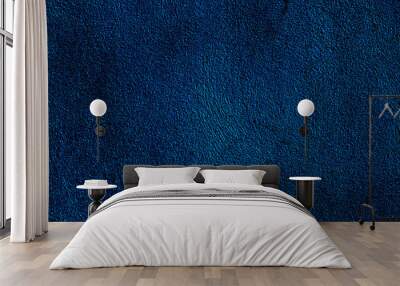 Abstract textured background in dark blue Wall mural