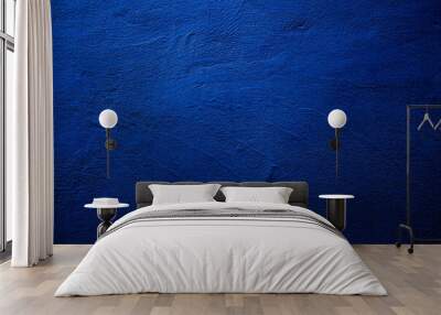 Blue colored abstract wall background with textures of different shades of blue Wall mural