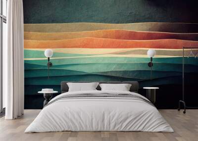 Abstract lines as decorative wallpaper background texture Wall mural