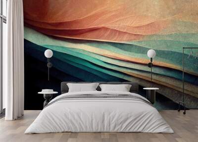 Abstract organic lines as background wallpaper texture Wall mural