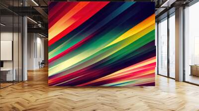 Colorful abstract rainbow wallpaper background header Wall mural