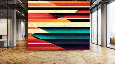 Colorful lines as abstract background wallpaper texture Wall mural