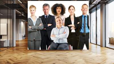 Diverse group of business people as a team concept Wall mural