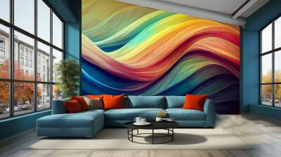 Organic abstract gradient wallpaper background header illustration Wall mural