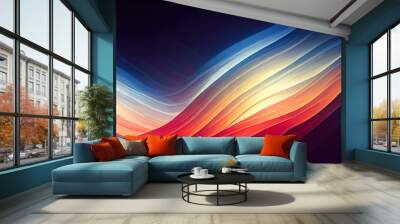 Organic abstract panorama wallpaper background Wall mural