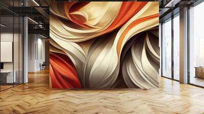 Organic cloth fabric background design illustration (Generative AI) Wall mural