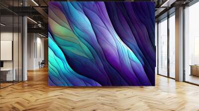 Organic decorative lines as abstract background illustration design Wall mural