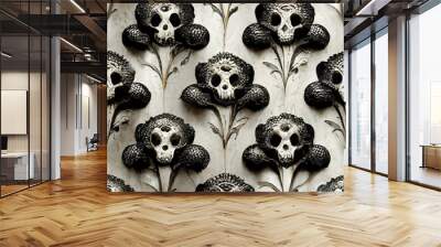 Seamless antique victorian background wallpaper texture Wall mural