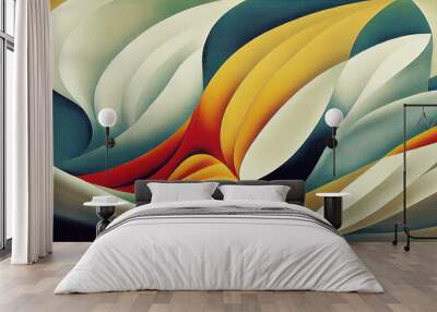 Swirls as abstract wallpaper background design Wall mural