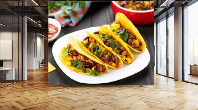 Mexican food - delicious tacos Wall mural