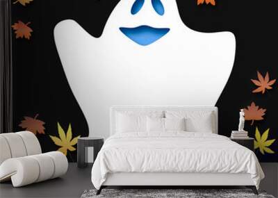 friendly Halloween ghost Wall mural