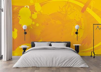 fondo amarillo Wall mural