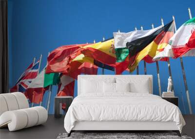 international flags Wall mural