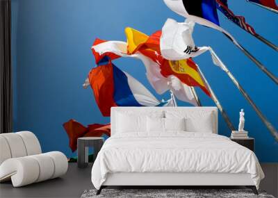 international flags Wall mural