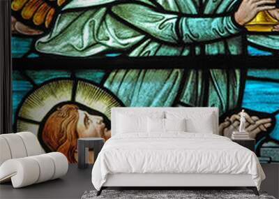 stained glass window 3 Wall mural