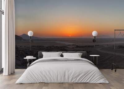 sunrise in the desert Wall mural