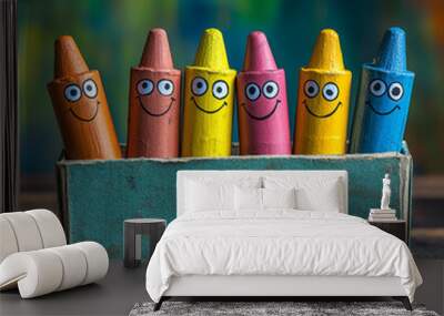 crazy_crayons, funny Wall mural