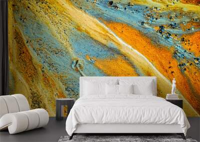 Abstract colors and sand shape Wall mural