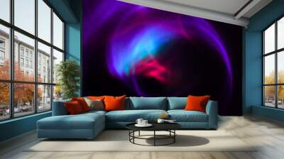 abstract soft motion light in the dark Wall mural