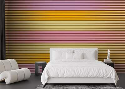 color parallel horizontal lines pattern Wall mural