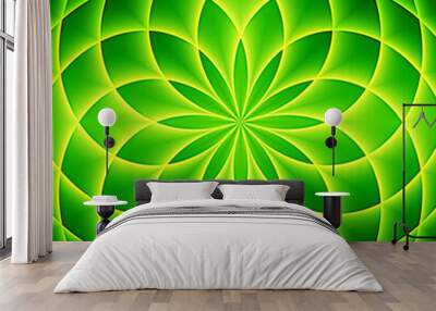 hypnotic spiral background, optical illusion of chaos, with a stylized design, captivates the eye in this image Wall mural