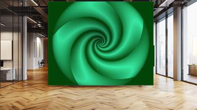 hypnotic spiral background, optical illusion of chaos, with a stylized design, captivates the eye in this image Wall mural