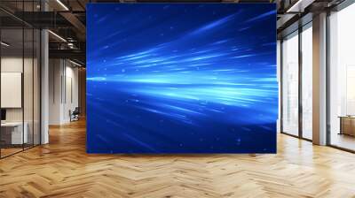 Panoramic high speed technology concept, light abstract background Wall mural